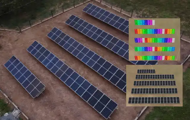 Sistema fotovoltaico instalado no projeto Conágua Ambiental